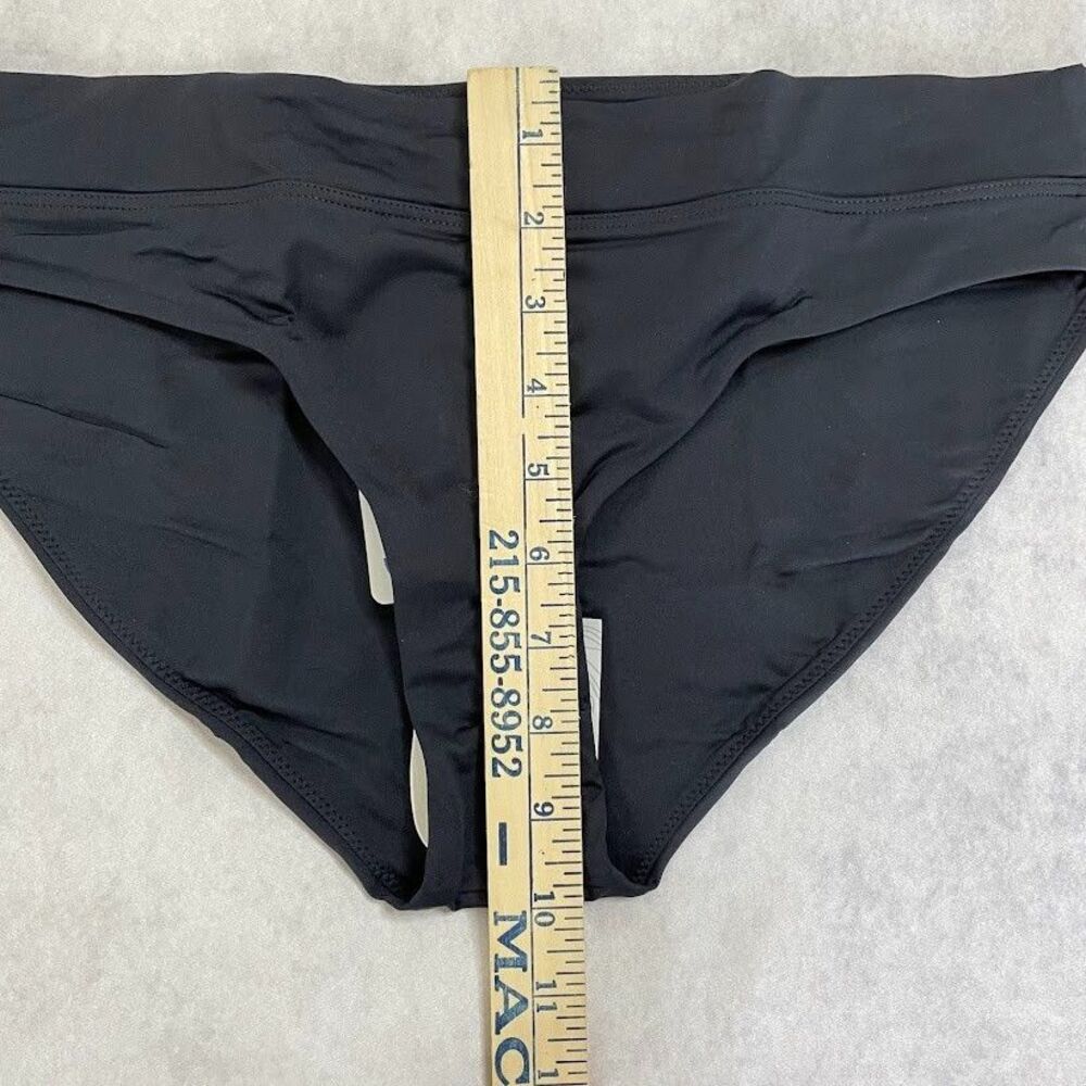 prAna Black Bikini Bottom Womens Small Mid Rise Modest Beach Vacation NEW! - Picture 12 of 13